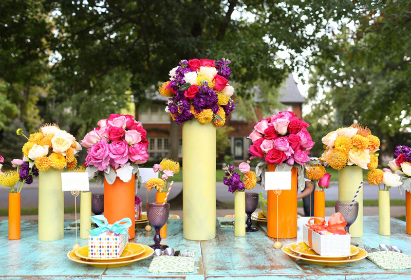 Colorful Tablescapes from Oklahoma Weddings