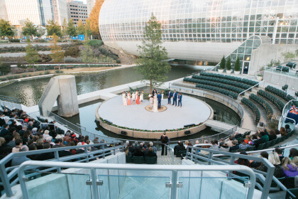 Whimsical Oklahoma Wedding At Myriad Botanical Gardens Amber Eric