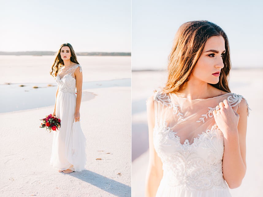 Roam A Wildly Romantic Wedding Gown Shoot