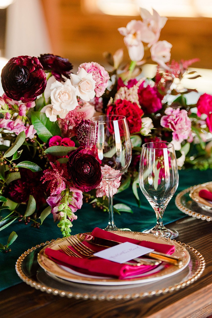 Rustic Jewel-tone Wedding Inspiration from Holly Gannett Photography