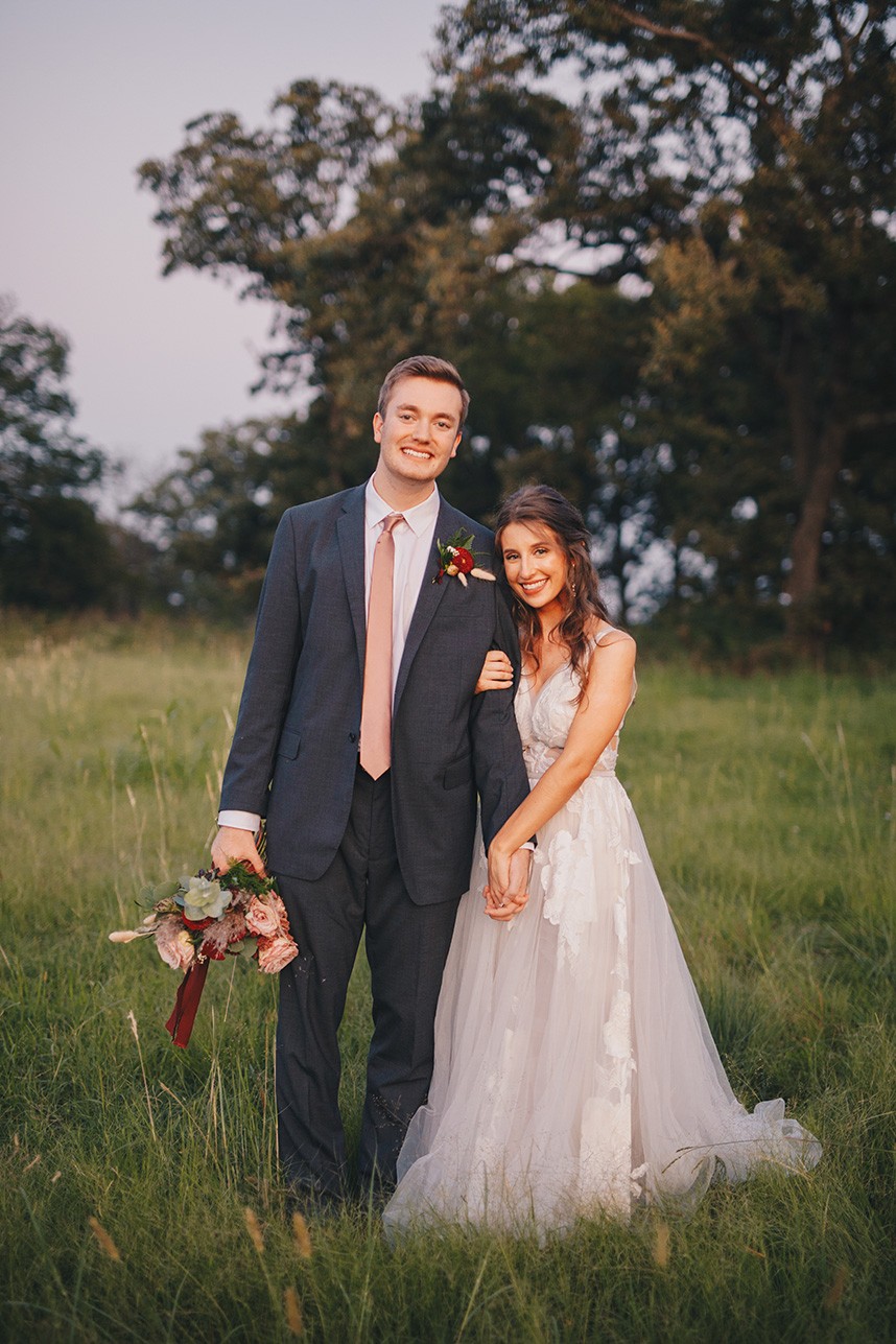 simple couple wedding dress