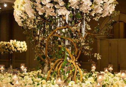 classic floral adorned reception