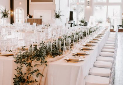 Greenery tablescape
