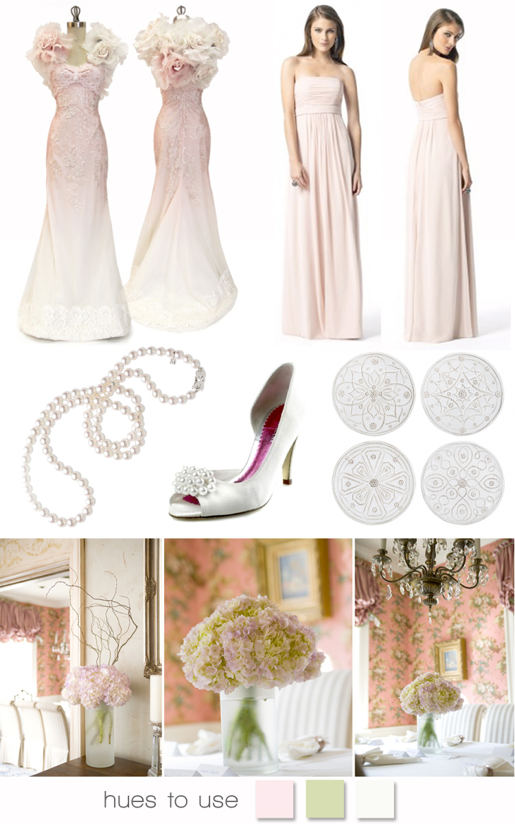 pale pink wedding inspiration - Brides of North Texas Hues to Use