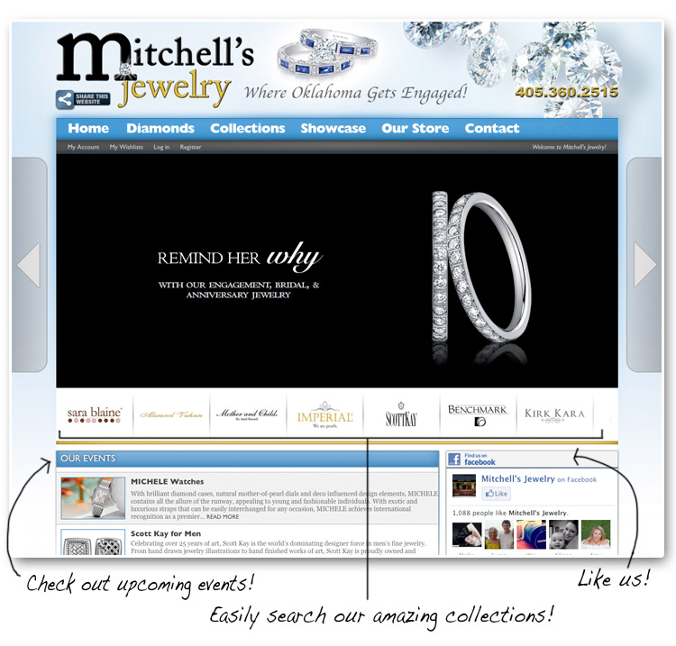 Oklahoma wedding and engagement rings - Mitchell's Jewelry in Norman, Oklahoma