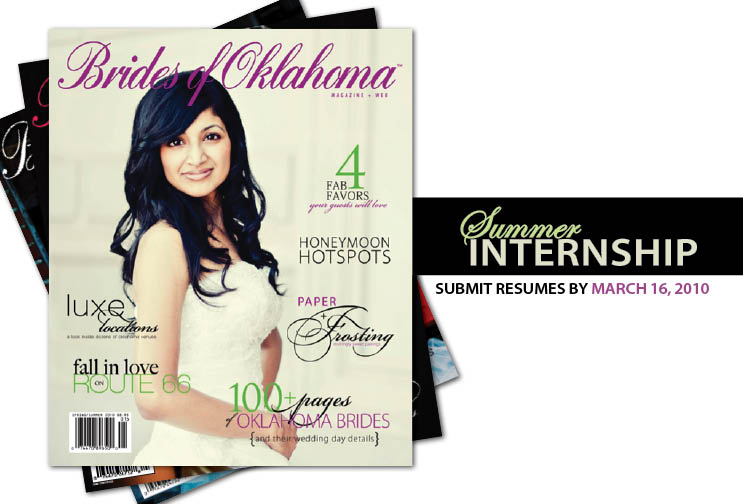 Brides of Oklahoma, Summer Internship