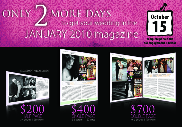 Announce your wedding in Brides of Oklahoma magazine