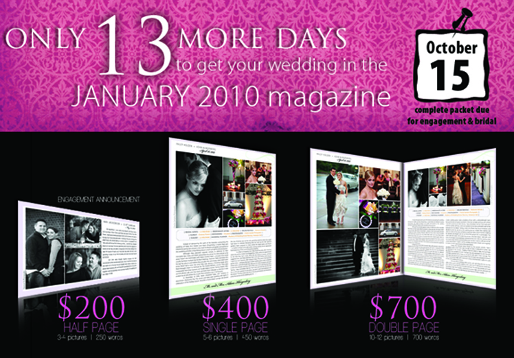 Announce your Oklahoma wedding in Brides of Oklahoma magazine