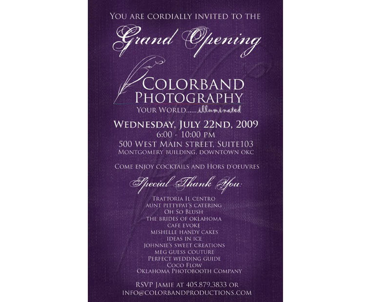 Oklahoma wedding photographers Colorband Photography grand opening in downtown Oklahoma City