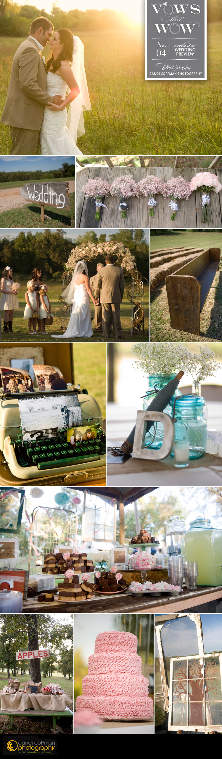 Brides of Oklahoma vows that wow featuring Oklahoma wedding photographer Candi Coffman Photography